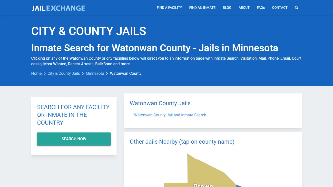 Inmate Search for Watonwan County | Jails in Minnesota - Jail Exchange
